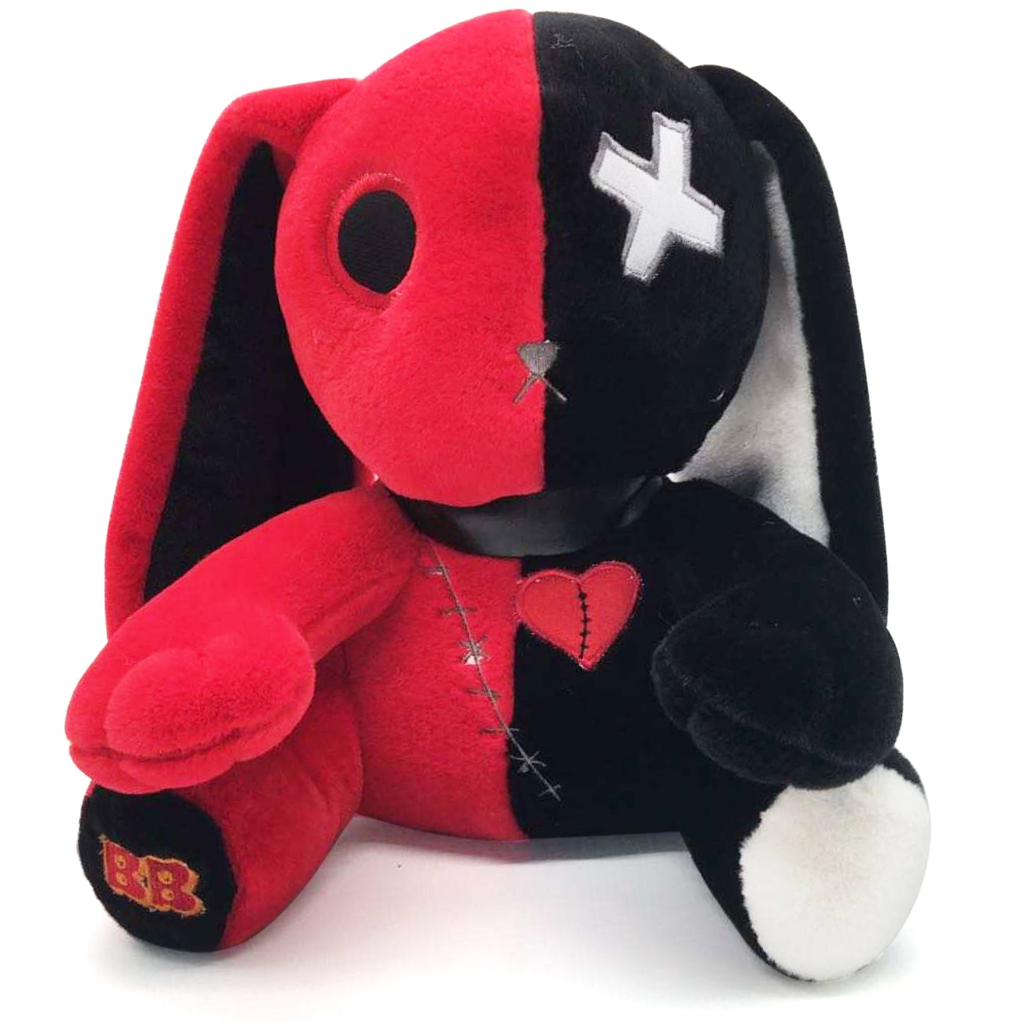 Goth Bunny Stuffed Animal: Kawaii Plush Pillow Squishy Toy