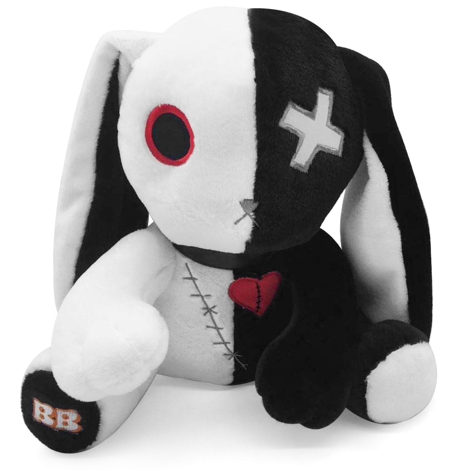 12'' Creepy Goth Bunny Plush Crazy Rabbit Plushie Toys, Spooky Bunny  Stuffed Animal Doll for Halloween Easter Christmas Birthday Gift